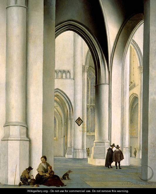 Interior of the St. Bavo Church, Haarlem - Pieter Jansz