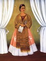 Self Portrait Dedicated To Leon Trotsky Or Between The Curtains 1937 - Frida Kahlo