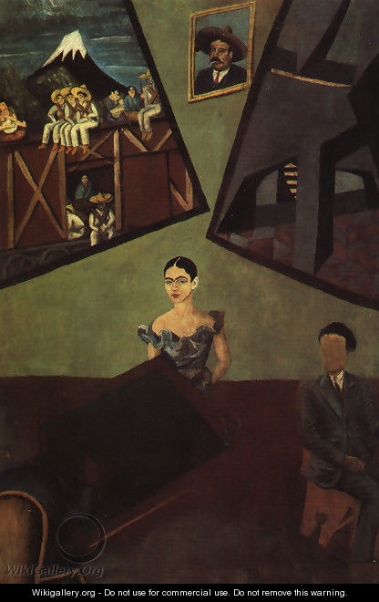 Pancho Villa And Adelita Before 1927 - Frida Kahlo