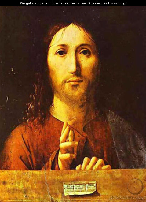 Christ Blessing 1465 - Antonello da Messina Messina
