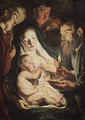 The Holy Family with Shepherds 1616 - Jacob Jordaens