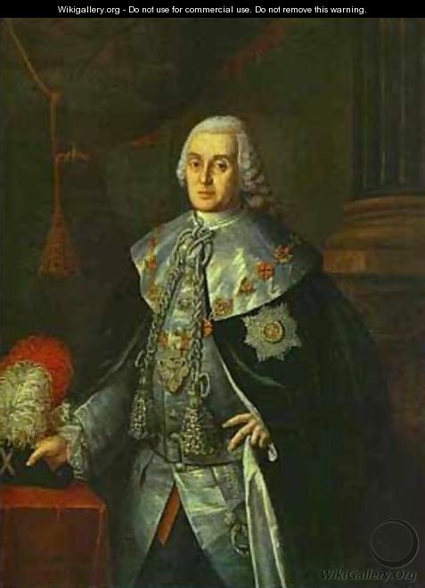 Portrait Of General In Chief Count William W Fermor 1765 - Aleksei Antropov
