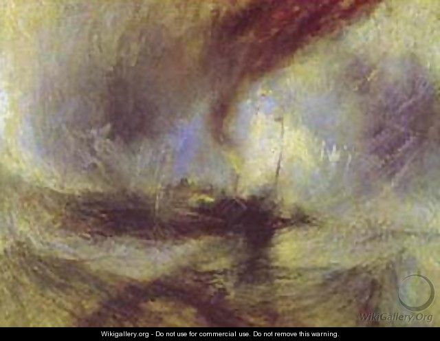 Snow Storm Steam Boat Off A Harbours Mouth 1842 - Joseph Mallord William Turner