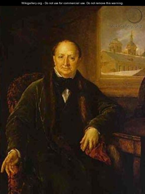 Portrait Of MF Protasyev 1840s - Vasili Andreevich Tropinin