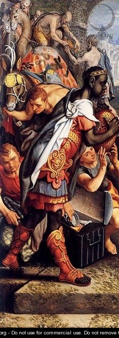 Left wing of a Triptych with the Adoration of the Magi 1560 - Pieter Aertsen