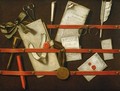 A Trompe lOeil Letter Rack - Evert Collier