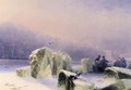 Ice Breakers on the Frozen Neva in St Petersburg - Ivan Konstantinovich Aivazovsky