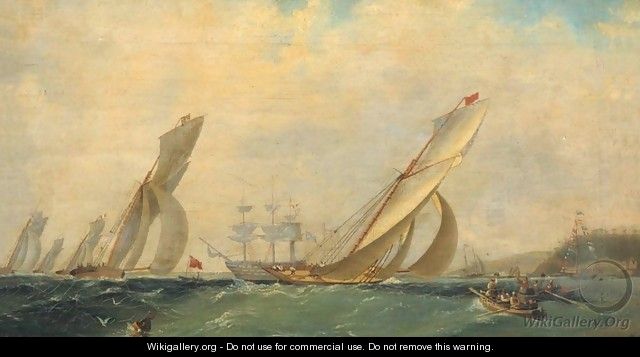 Frigate on a sea - Ivan Konstantinovich Aivazovsky