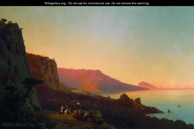Evening in the Crimea Yalta - Ivan Konstantinovich Aivazovsky
