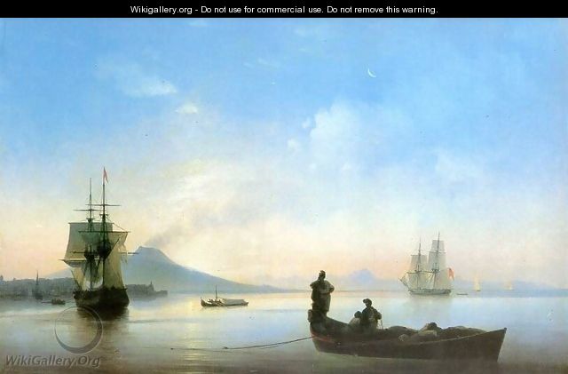 The Bay of Naples on morning - Ivan Konstantinovich Aivazovsky