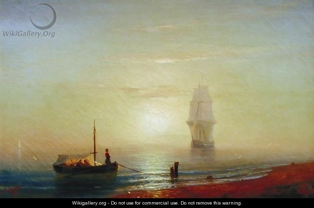 Sunseat on a sea - Ivan Konstantinovich Aivazovsky