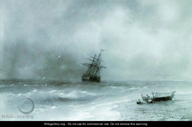 Rough sea - Ivan Konstantinovich Aivazovsky