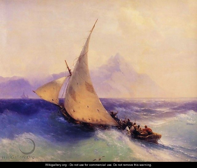 Rescue at Sea (detail) - Ivan Konstantinovich Aivazovsky