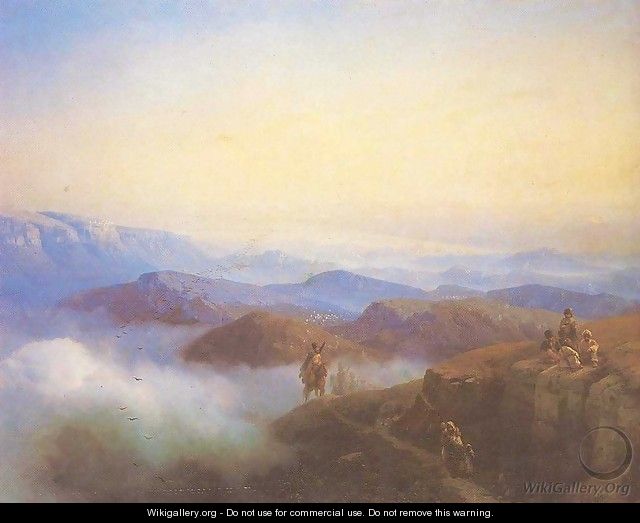 Range of the Caucasus mountains - Ivan Konstantinovich Aivazovsky
