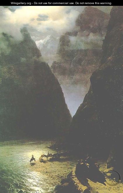 The Daryal canyon - Ivan Konstantinovich Aivazovsky