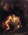 Amorous Couple Spied upon by Children - Adriaen Van Der Werff