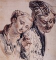 Sketch with Two Figures - Jean-Antoine Watteau