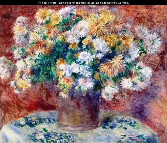 Chrysanthemums - Pierre Auguste Renoir
