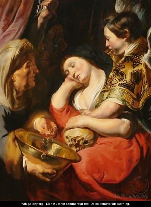 The Temptation of Magdalene - Jacob Jordaens