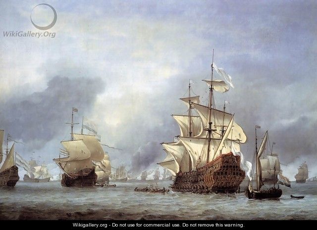 The Taking of the English Flagship the Royal Prince - Willem van de, the Younger Velde