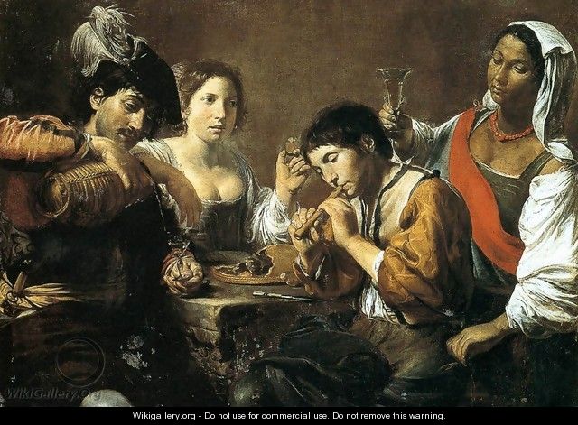 Musician and Drinkers - Jean de Boulogne Valentin