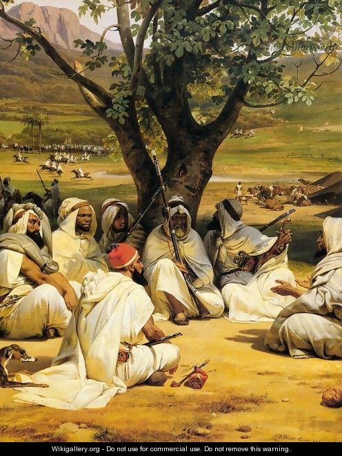 Arab Chieftains in Council (The Negotiator) - Horace Vernet