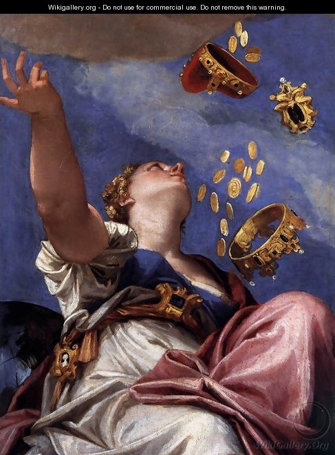 Juno Showering Gifts on Venetia (detail) - Paolo Veronese (Caliari)