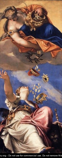 Juno Showering Gifts on Venetia - Paolo Veronese (Caliari)