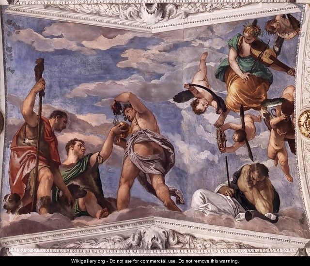 Bacchus, Vertumnus and Saturn - Paolo Veronese (Caliari)