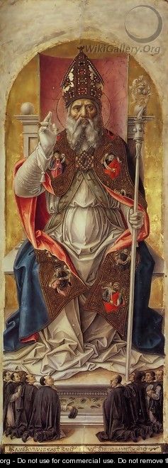 St Ambrose Polyptych (central panel) - Bartolomeo Vivarini