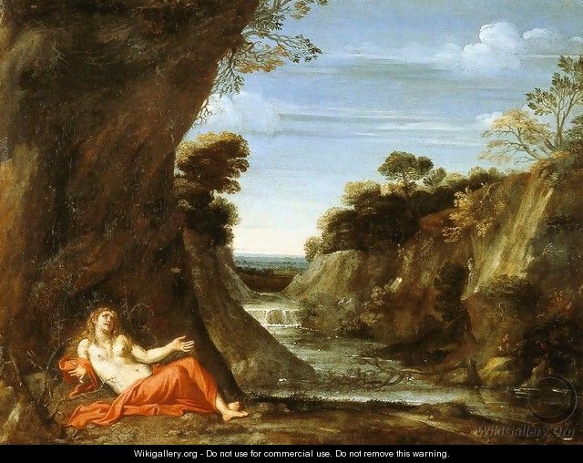Penitent Magdalen in a Landscape - Gian Battista Viola