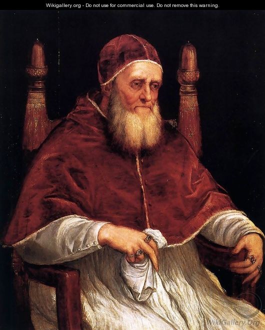 Portrait of Pope Julius II 2 - Tiziano Vecellio (Titian)