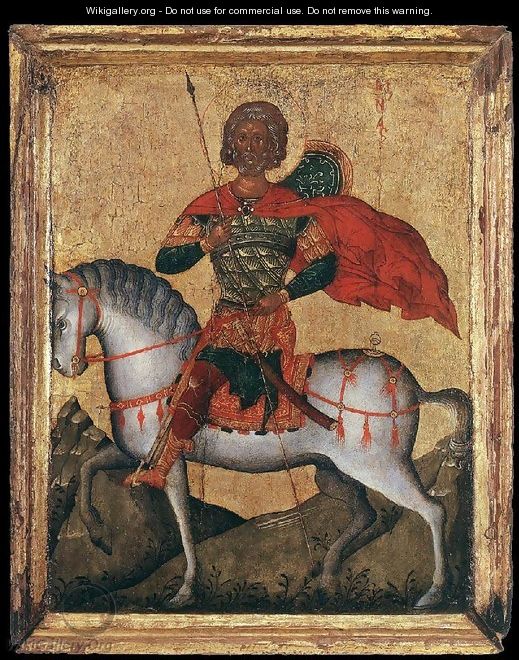 St Menas of Egypt on Horseback - Cretan Unknown Master