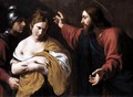 Christ and the Woman Taken in Adultery - Alessandro Turchi (Orbetto)