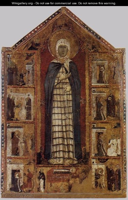 Story of St Margaret of Cortona - Italian Unknown Master
