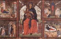 Virgin and Child Enthroned with Scenes from the Life of the Virgin - Italian Unknown Master
