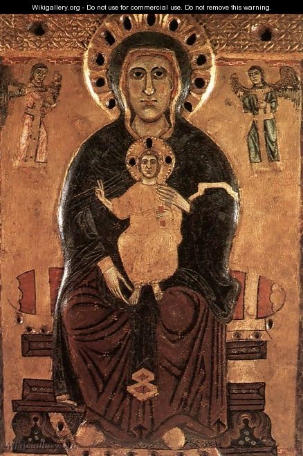 Madonna of Large Eyes - Italian Unknown Master