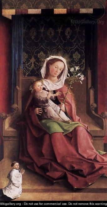Darmstadt Altarpiece Virgin and Child Enthroned - German Unknown Masters