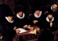 Five Regents of the Groot-Kramergild - Werner Jacobsz. van den Valckert
