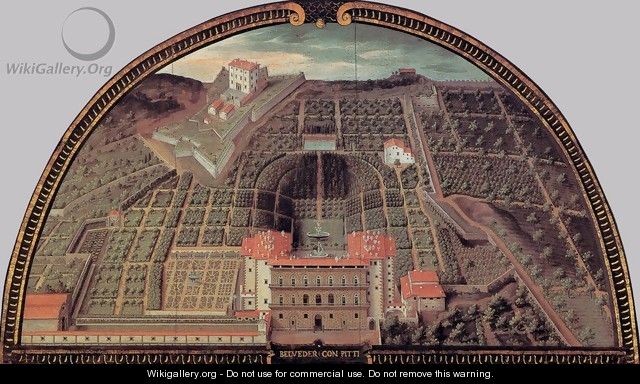 Palazzo Pitti and the Forte Belvedere - Giusto Utens
