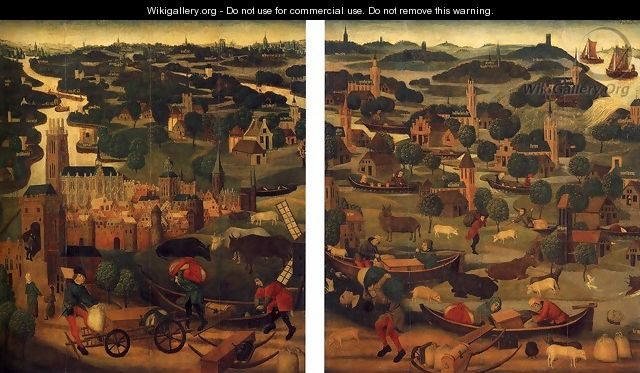 Two wings of an altarpiece - Dutch Unknown Masters