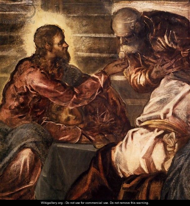 The Last Supper (detail) 2 - Jacopo Tintoretto (Robusti)
