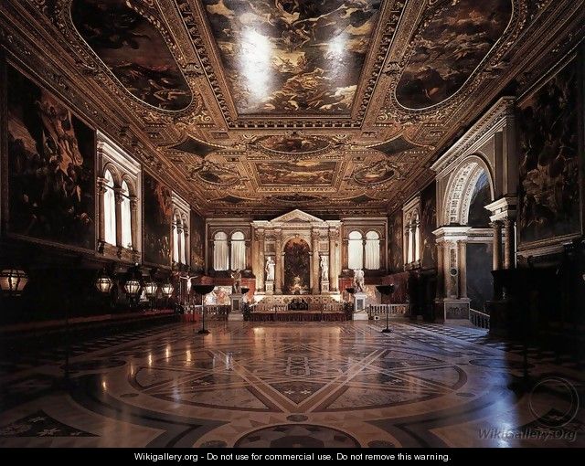 View of the Sala Superiore - Jacopo Tintoretto (Robusti)