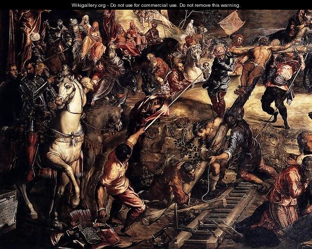 The Crucifixion (detail) - Jacopo Tintoretto (Robusti)