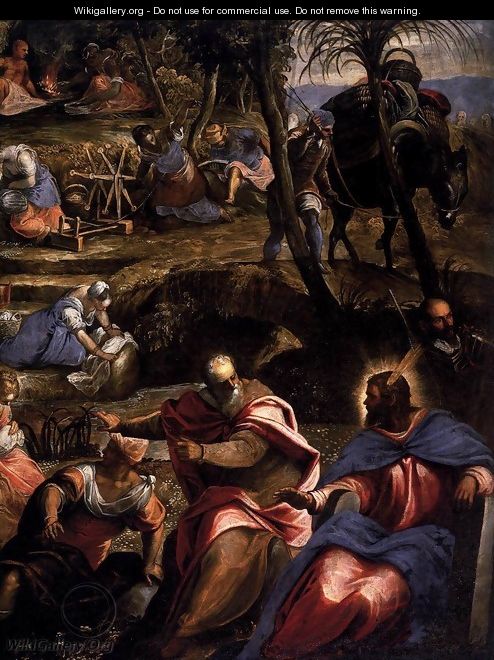 The Jews in the Desert (detail) 2 - Jacopo Tintoretto (Robusti)
