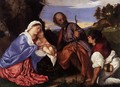 The Holy Family with a Shepherd 2 - Tiziano Vecellio (Titian)