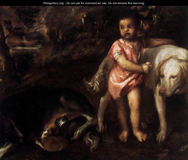 Youth with Dogs 2 - Tiziano Vecellio (Titian)