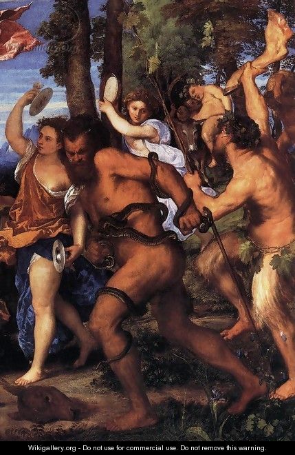 Bacchus and Ariadne (detail) 2 - Tiziano Vecellio (Titian)