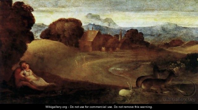 The Birth of Adonis (detail) 2 - Tiziano Vecellio (Titian)