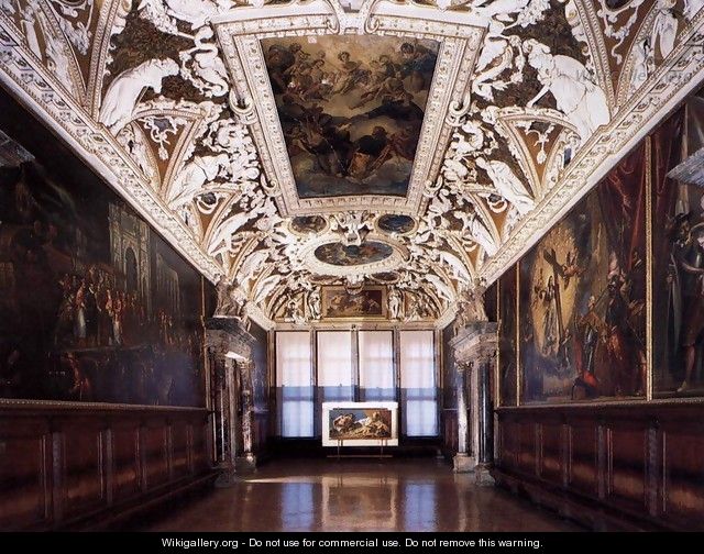 View of the Sala delle Quattro Porte - Tiziano Vecellio (Titian)